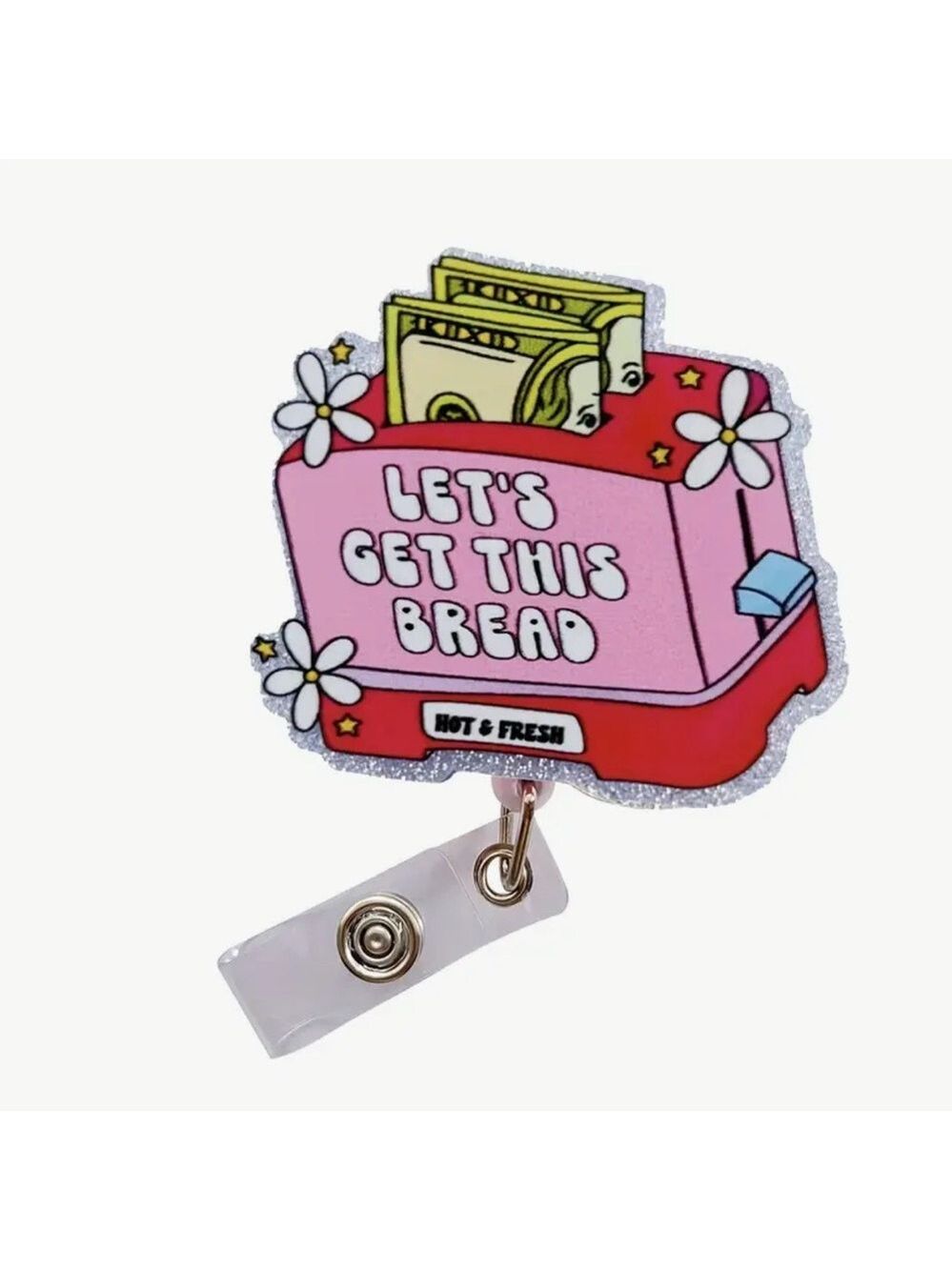 Pink and Red Badge Reel with Fun Design